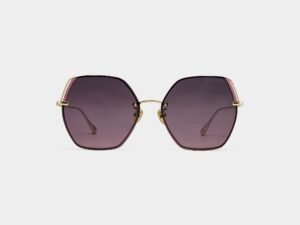 ELLIE  - Angular Metal Sunglasses